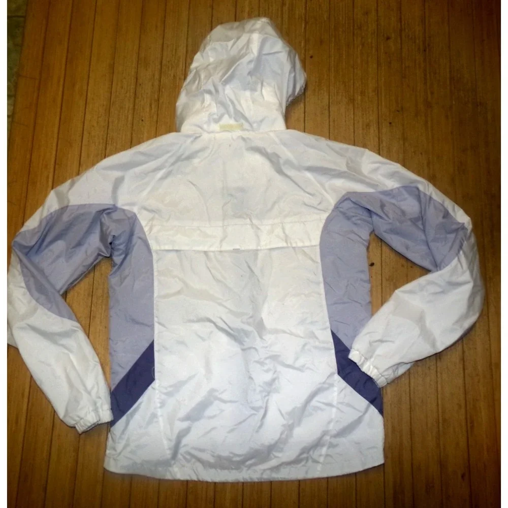 Columbia Girls Youth Jacket XL 18-20 Windbreaker Purple and White‎